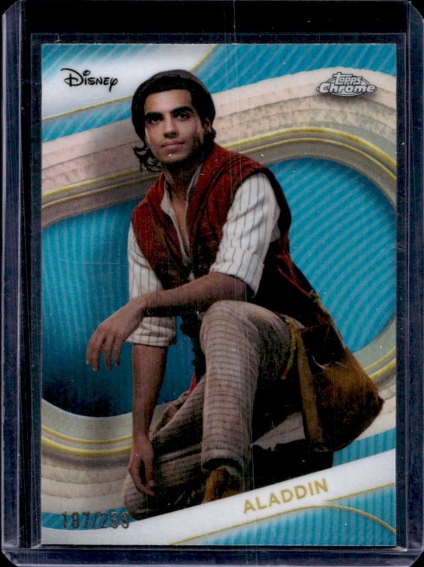 2025 Topps Chrome Disney Aladdin Teal Refractor #/299