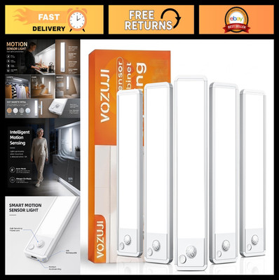 Dimmable Motion Sensor Under Cabinet Lights - 10'' Rechargeable LED Battery Opera