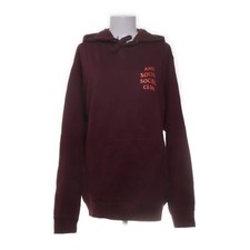 Anti Social Social Club, Kapuzenpullover, Größe: M, Rot, Baumwolle, Print #OF5