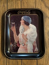 1973 Coca Cola Girl Tray Repro of 1925 Flapper Girl Tray