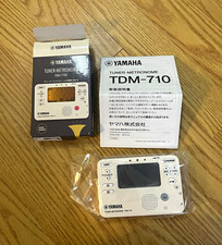 Yamaha TDM-710 Digital Tuner Metronome LCD Display White for Brass/String