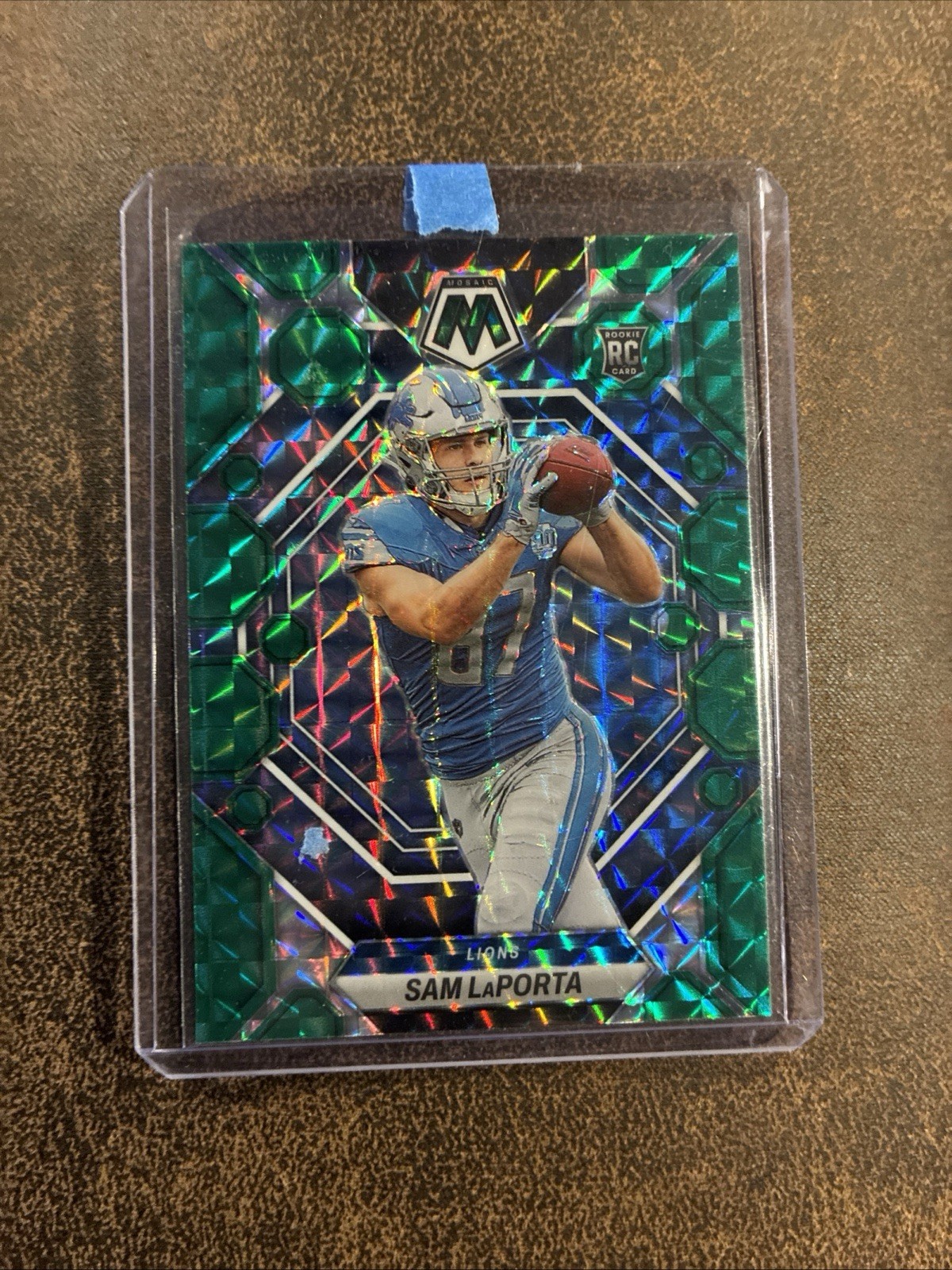 2023 Panini Mosaic Sam LaPorta RC Green Prizm #360