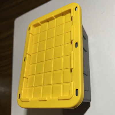 #ad Lowe’s Teeny Tote Mini Storage Bin w Yellow Lid Stackable 4.8x3.3x2.4 inches $4.99