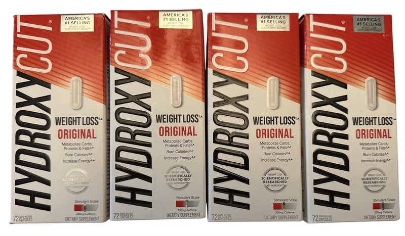 Lot Of 4 Hydroxycut Pro Clinical 72 Capsules Weight Loss Supplement Exp09/2027+