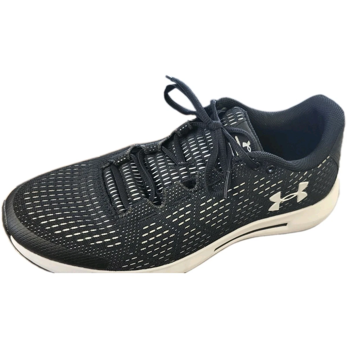Under Armour Micro G Pursuit Running Shoes Black Grey Mesh Sneakers 14 Gym 31-05 Under Armour Micro G Pursuit Sneakers for Men for Sale  main image 4