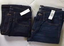 Pair Of Old Navy Size 12 Kids Straight Leg, Blue Jeans With Tags