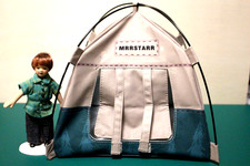 1:12 Scale Miniature Camping Tent, 7.2 Inch Realistic Doll House Tent, Handmade