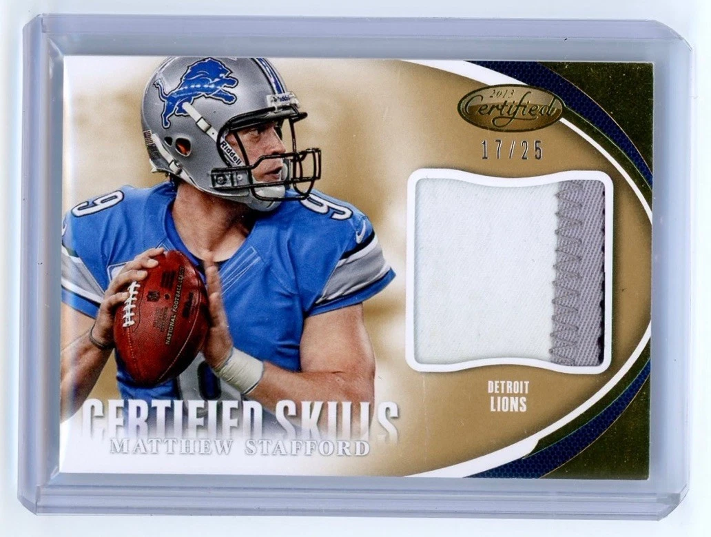 Matthew Stafford Memorabilia Football Sports Trading Cards