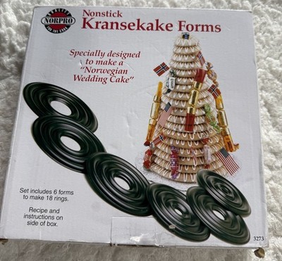 New Norpro Kransekake Nonstick Forms Norwegian Wedding Cake #3273