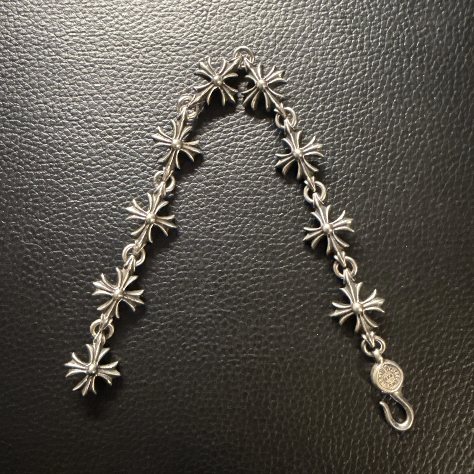 CHROME HEARTS bracciale croce stile cuori cromati