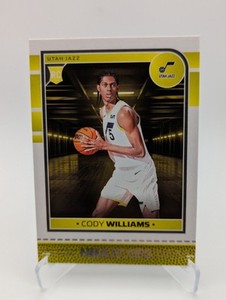 Cody Williams Rookie Card 2024-25 NBA Hoops #240 Utah Jazz