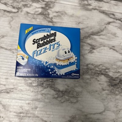 New Scrubbing Bubbles Fizz-Its Toilet Bowl Cleaning 10 Tablets Natural Springs  