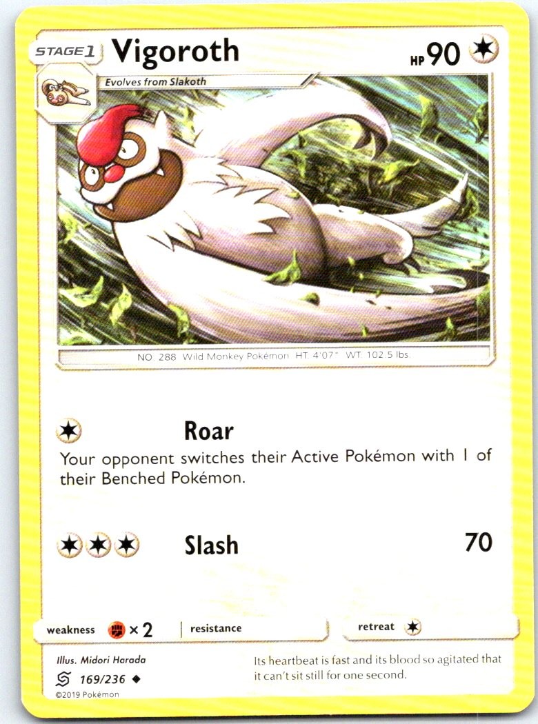 Vigoroth 169/236 Uncommon Unified Minds Pokemon LP