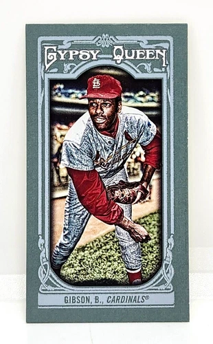 BOB GIBSON MINI ~ 2013 TOPPS GYPSY QUEEN #80 VARIATION SP - NO BALL