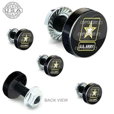 5 Black Aluminum Motorcycle Windshield Bolt Kit -  ARMY STAR - 005