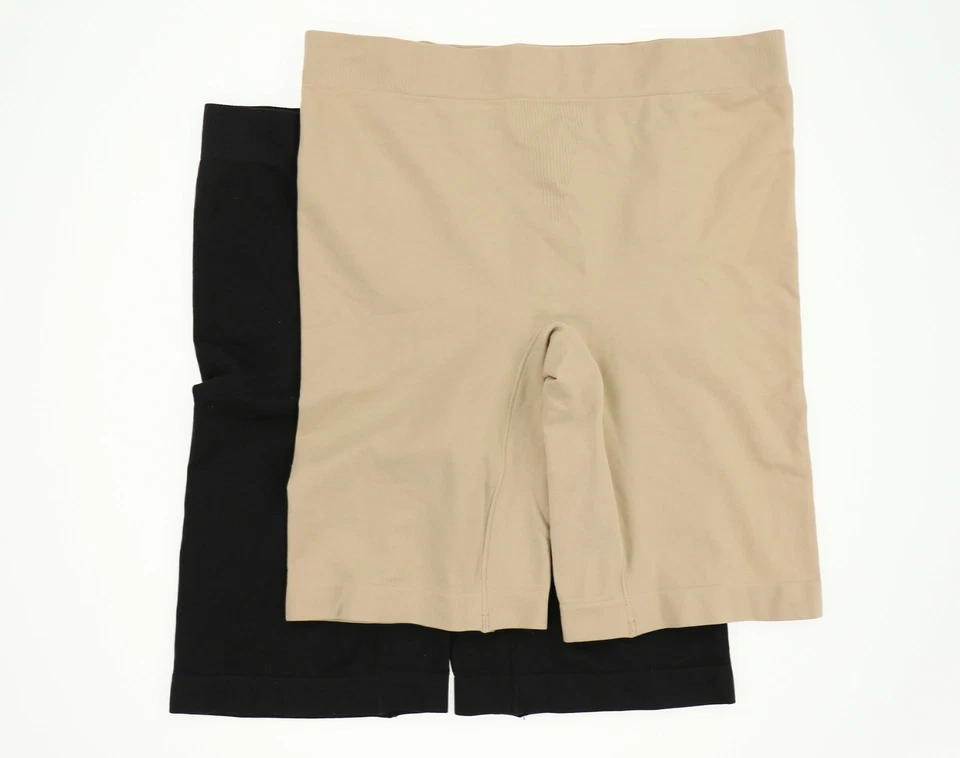 Paquete de 2 pantalones cortos ligeros para mujer Jockey 268320 1 negro 1 beige talla S Foto 2 de 2