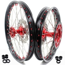 KKE 21/19'' MX Rims Wheels For HONDA CR125R 1998-2001 CR250R 1997-2001 Cast Hubs