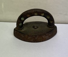 Antique Small Miniature Cast Iron Sad Iron Toy Salesman Sample Doll