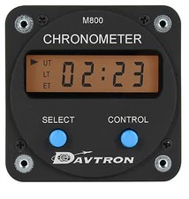 DAVTRON CHRONOMETER/Digital clock with 14V lighting.  Displays Universal time