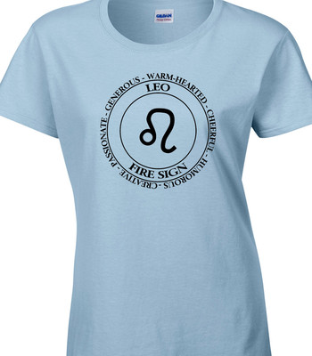 Löwe Damen T-Shirt Sternzeichen Astrologie Feuerstern Zeichen Sterne Geburtstag Geschenkidee