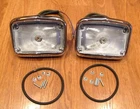 1956 CHEVY CHROME PARKING LAMP LIGHT ASSEMBLIES  with WIRING PAIR