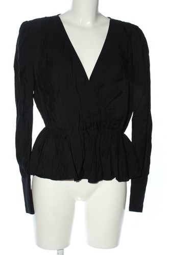 Blouse Manches Longues H&M Noir Taille 42 EU - Occasion Très Bon état, Style Décontracté