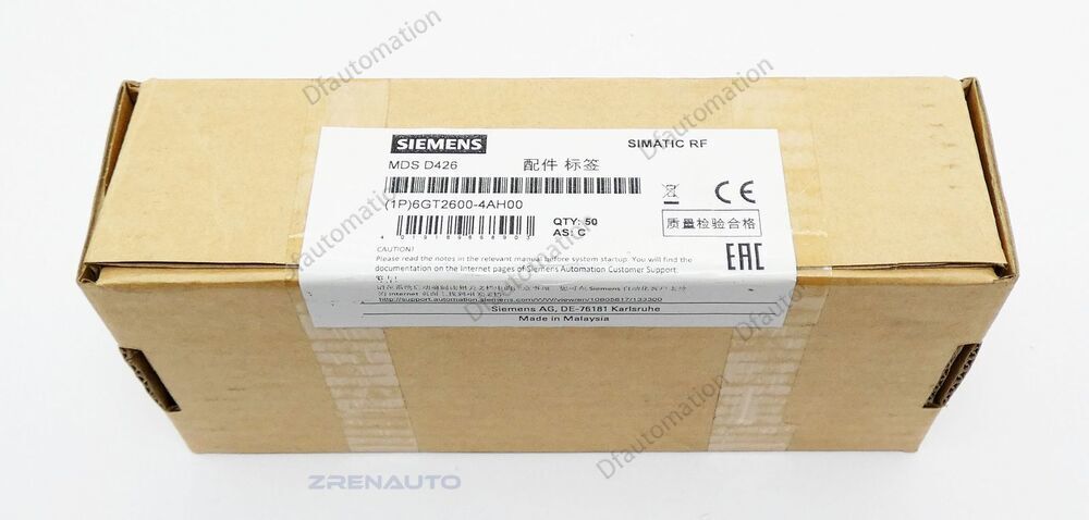 50x Siemens Simatic RF 6GT2600-4AH00 MDS D426 AS:C Transponder