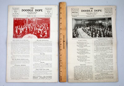 2 Issues of Columbia University Phi Chi Medical Fraternity Magazine 1929 1932