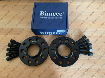 BIMECC ALLOY WHEEL SPACERS + RADIUS BOLTS 15MM 5X112 57.1MM AUDI A3 S3