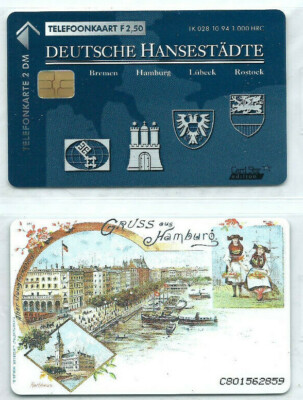 D/NL 2 DM Dt. Hansestädte - Gruß aus Hamburg (TK 028.94) 1.000 Ex NEU ** MINT