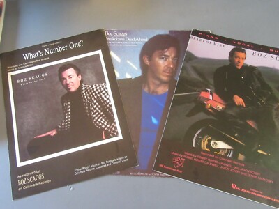 Boz Scaggs Sheet Music lot 3pc HEART OF MINE, What's Number One
