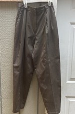 Pantalones de vestir para mujer Focus 2000 by Charles Glueck marrón plisado forrados delanteros 6 de colección