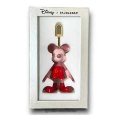 Disney X BAUBLEBAR Mickey Mouse Keychain PINK RED New in Box