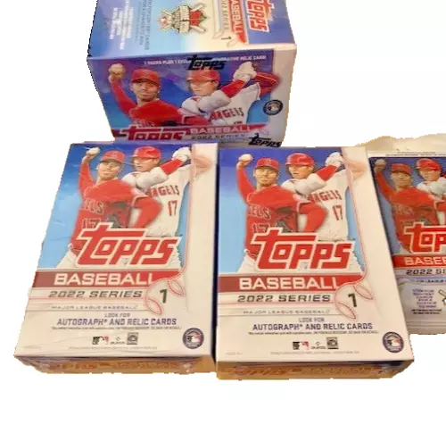 TOPPS 2022 MLB BASEBALL CARD PACKS AND BOXES FEATURING OSHONI ON THE ARTWORK MIB