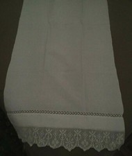 CORREDO CASA - UNCINETTO FATTO A MANO - ANTICO - 6 PEZZI - 130 X 50 CM