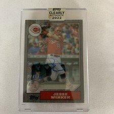 2022 Topps Clearly Authentic 1987 Jesse Winker Autograph Auto /75