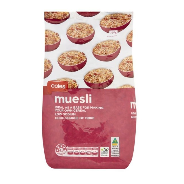 Coles Muesli 750g for sale online