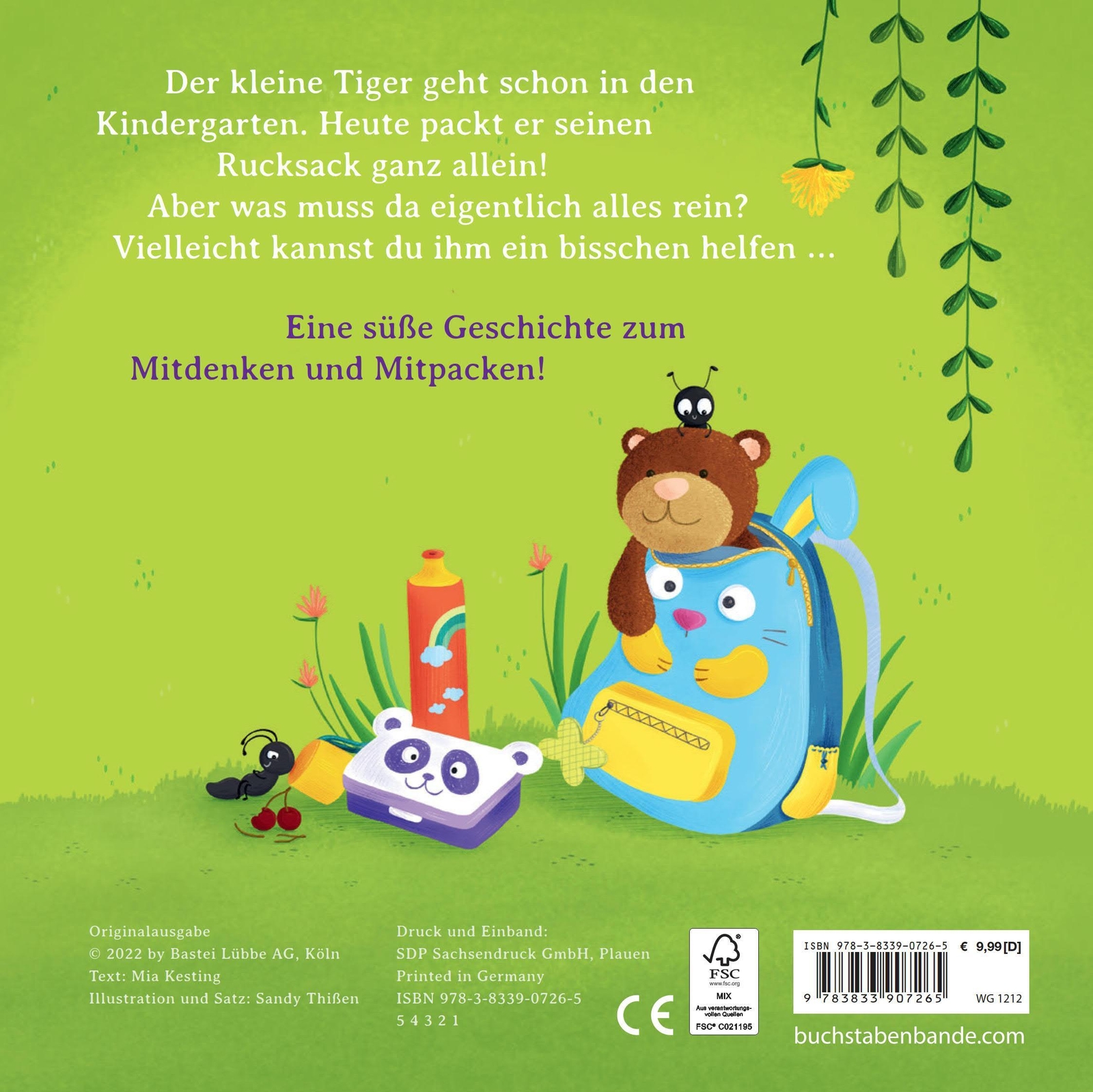 Thumbnail - Der Kleine Tiger Packt Seinen Rucksack (pappbilderbuch) | Mia Kesting