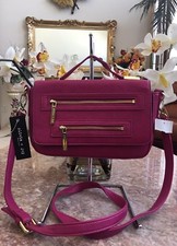 Olivia And Joy Magenta Pvc Kindred Cross-body Handbag Purse Msrp $82