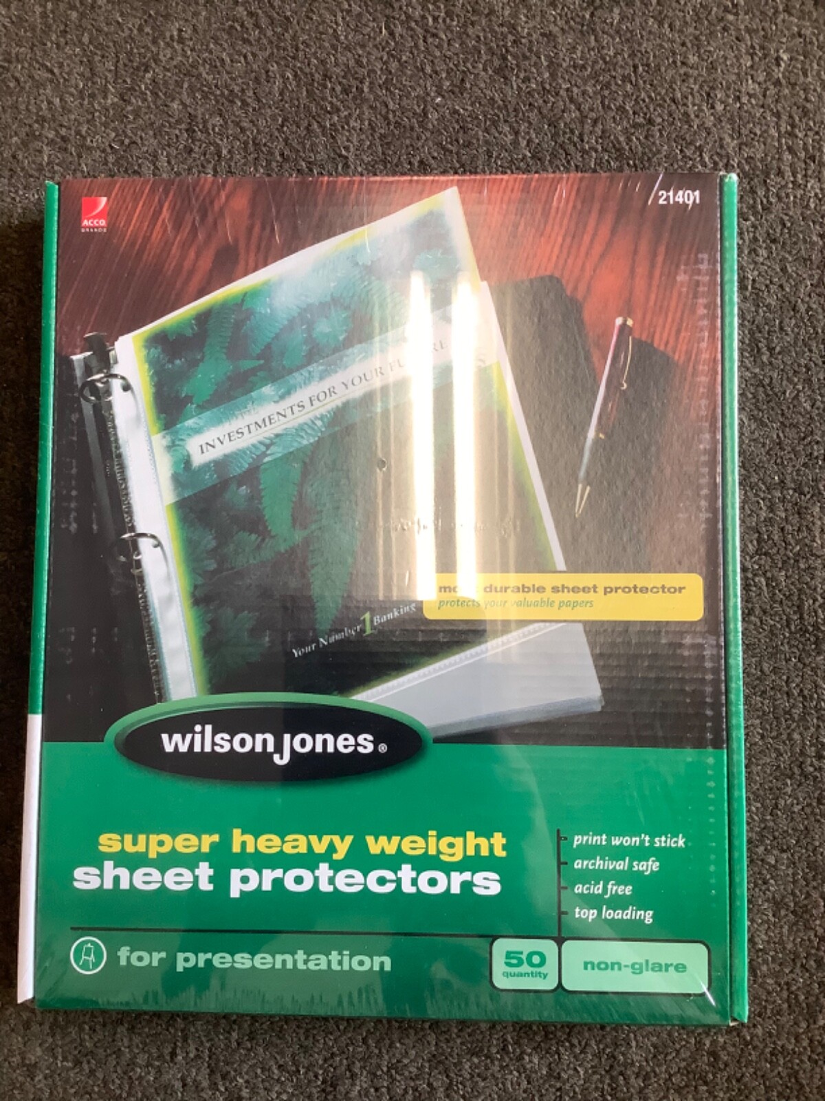 Wilson Jones Super Heavy Weight Sheet Protectors Acid Free 50 Count Boxes eBay