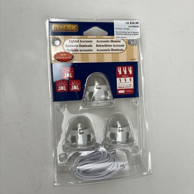 Lemax Christmas Village Accessory Three LED Light String Moonlander 44342 New
