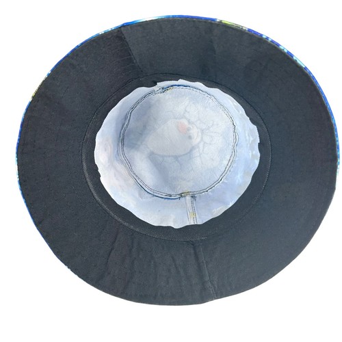 2 Disney Frozen Child Toddler Bucket Hat Beach Shade Blue Anna Olaf - Picture 5 of 5