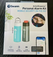 Swann ActiveResponse Smart Mobile Personal Safety Alarm 2-Pack (Aqua & Graphite)