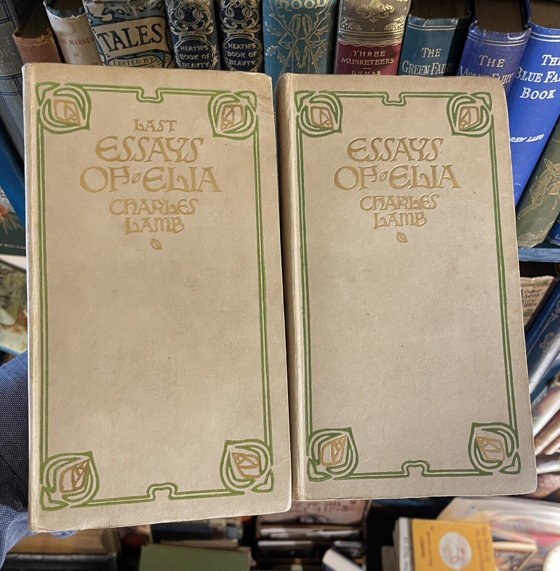 Charles Lamb : Essays of Elia + Last Essays of Elia : Art Nouveau