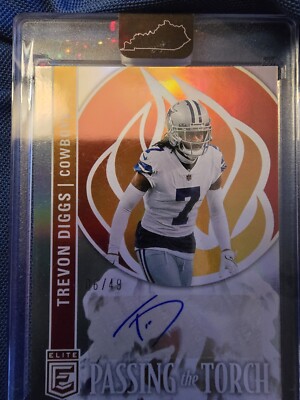 2023 Panini Donruss Elite - Passing the Torch  #PTT-16 Trevon Diggs 06/49 auto