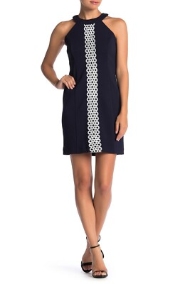 black midi halter neck dress Donna Karan Women's Sleeveless Cowl Neck Midi Halter Dress in Black main image 0