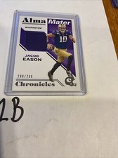 2020 Chronicles Draft Picks Alma Mater Materials /299 Jacob Eason #21 Rookie RC