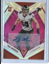 Troy Andersen 2022 Phoenix Pink Auto RC /50 Rookie Anderson Montana State