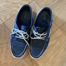Pull & Bear Men Shoes, Size 8.5, Navy Blue