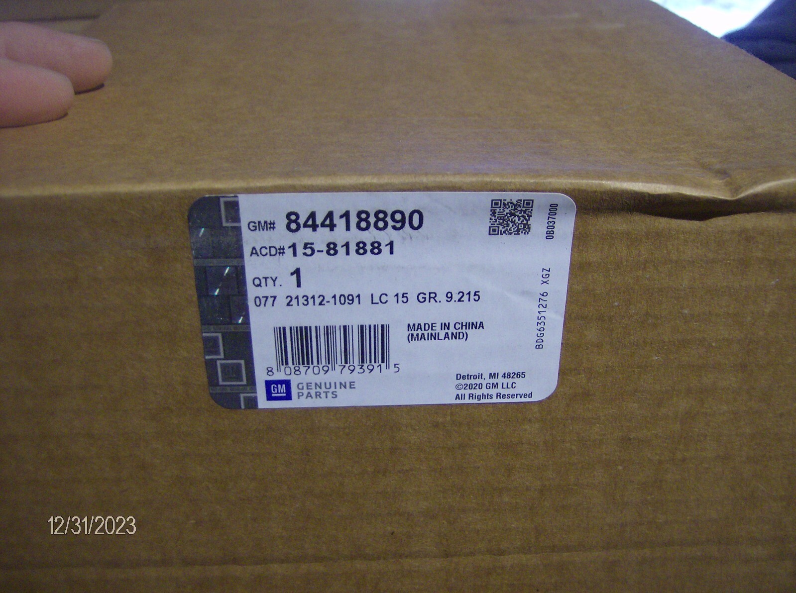 GENUINE ACDELCO GM 84418890 15-81881 HVAC BLOWER MOTOR | eBay